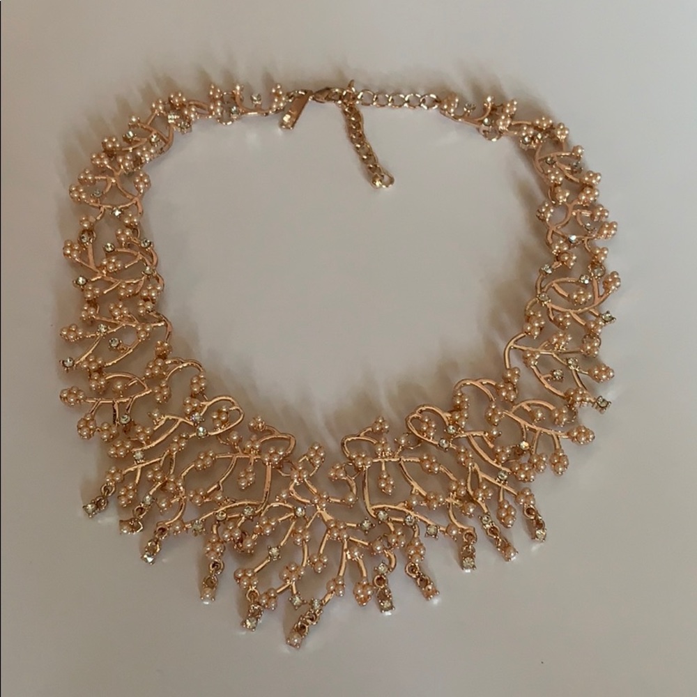 Inc Collar Necklace - Rose Gold